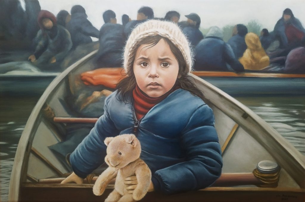 Clotilde Palomino - The wind of change / Oil