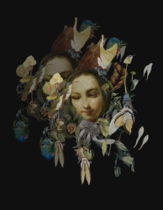 Sarah Stoddard- Wood Nymph - Hand-cut collage, digitally altered; sarah-stoddard.com Sarah Stoddard- Wood Nymph - Hand-cut collage, digitally altered