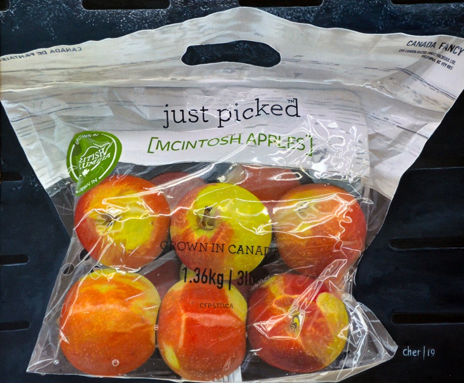 Cher Pruys-In The Bag Acrylic 6800 https://artbycher.ca