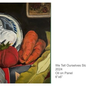 Caroline Kalayjian - We Tell Ourselves Stories in Order to Live, Oil on Panel - @ckalayjian