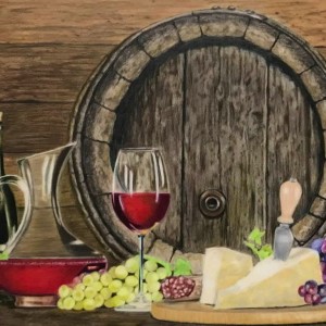 Rochelle Oberholser - Napa Snack, Colored Pencil - https://www.facebook.com/shelley.althouseoberholser