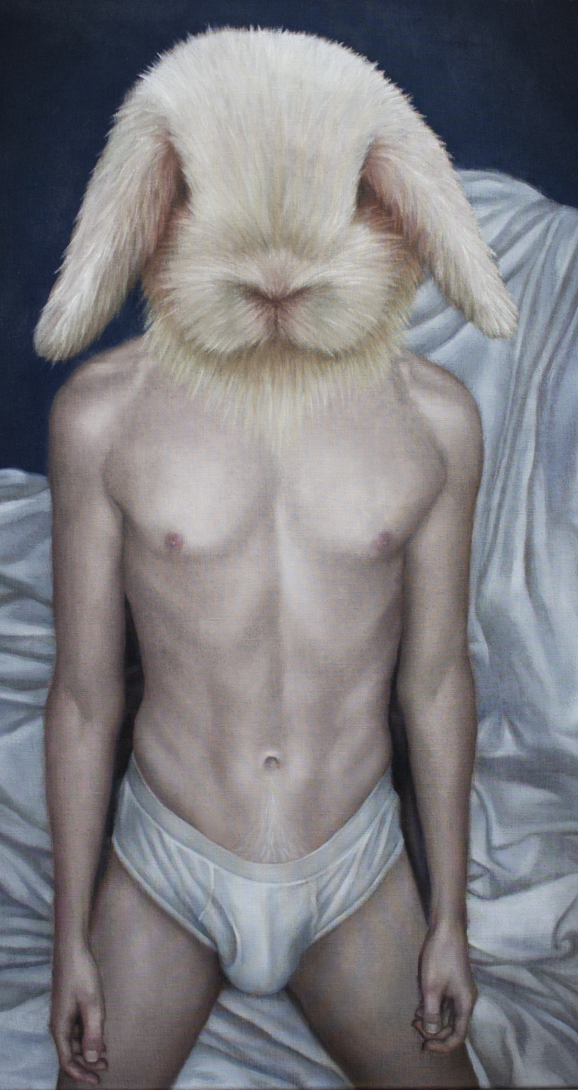 Buck in Briefs - Oil on Linen - www.etiennemarquis.com