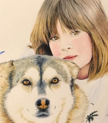 True Love, Colored Pencil - No Website Rochelle Oberholser3-True Love. The Kiss, Crossing the Line