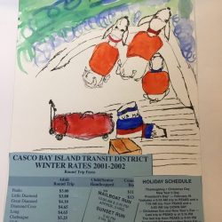 Mail Boat ride: water color, ink, paper and CBITD ephemera - No Website Cathleen Corliss - Mail Boat ride: water color, ink, paper and CBITD ephemera- No Website