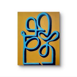 Partners, Acrylic paint & Oilstick - https://ciaorisica.etsy.com/ Risica Caputi - Partners, Acrylic paint & Oilstick- https://ciaorisica.etsy.com/