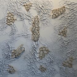 Alluvial Plain, Porcelain modeling paste and resin - https://www.yvonnelove.com Yvonne Love - Alluvial Plain, Porcelain modeling paste and resin- https://www.yvonnelove.com