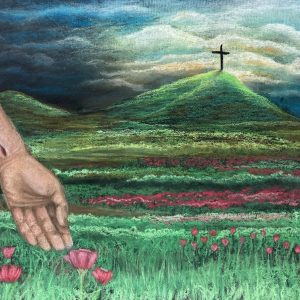 "Life in Him" pastel on panel canvas  - No Website Happy Younan - "Life in Him" pastel on panel canvas - No Website
