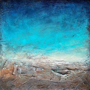 Shoreline - Mixed media on canvas - https://www.clementinedaudier.art Clémentine Daudier - Shoreline - Mixed media on canvas