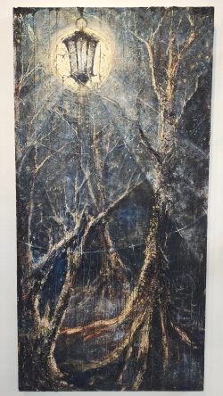 "Water, The Brother, Winter," oil, acrylic, and drywall compound on canvas. - corvusdempsey.com Corvus Dempsey - "Water, The Brother, Winter," oil, acrylic, and drywall compound on canvas.