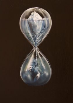 Trapped by the Turning Tide, oil on panel - www.ineshermioneart.com Inês-Hermione Mulford - Trapped by the Turning Tide, oil on panel