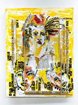 The cage, Acrylic color on canvas, Painting  - www.royanazari.com Roya Nazari Najafabadi - The cage, Acrylic color on canvas, Painting