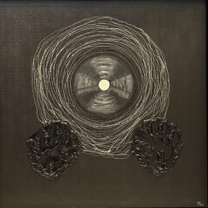 “Anatomy of Depression” 30” X 30” 3-D acrylic and modelling paste on canvas - https://www.love22designs.com/ Susan Tesluk - “Anatomy of Depression” 30” X 30” 3-D acrylic and modelling paste on canvas