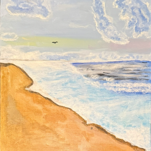 "Seas the Moment" and acrylic paint - https://www.instagram.com/artistlover_2006?igsh=bHYyeDVybTJ0eHBh&utm_source=qr Audrey Wolski - "Seas the Moment" and acrylic paint