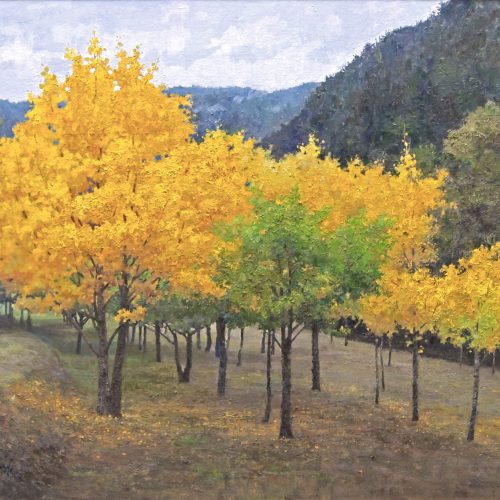 Chan Chen Yang; Golden autumn; Oil on the canvas