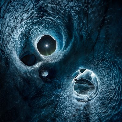 Liam Man - Heart of the Glacier - Photographic Light Painting (No AI)