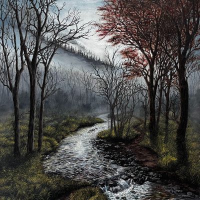 Nick Magill - Crossing of the Creek, Oil on Canvas
