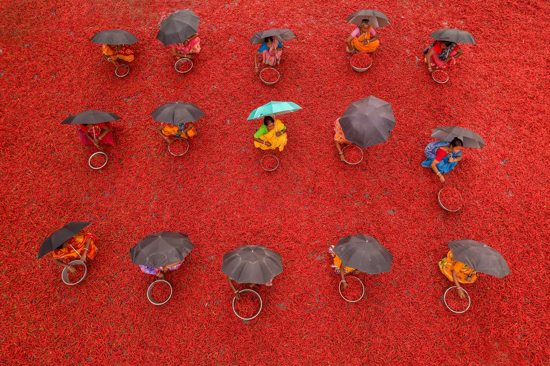 Soumayan Biswas - Beautiful Indian women workers in Red Carpet