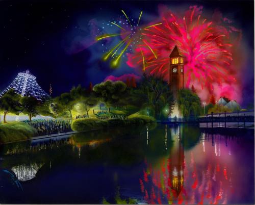 Fireworks In The Park by Aaron Smith